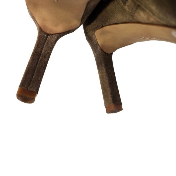 VINCE CAMUTO Sashane Peep-Toe Booties Size 7.5 Suede - Picture 10 of 13